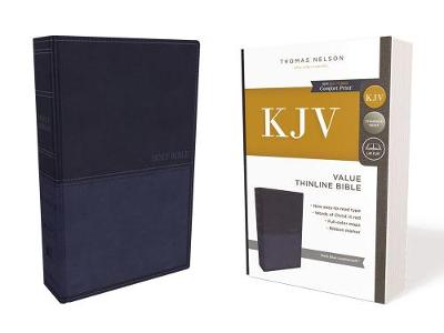 KJV Value Thinline Bible Blue Leathersoft