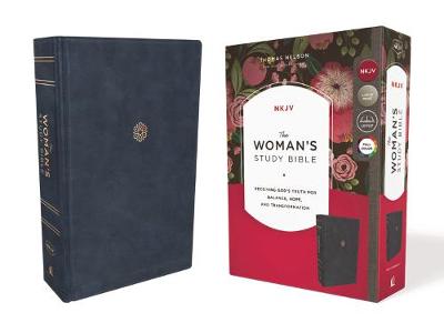 NKJV Woman's Study Bible Blue Leathersoft