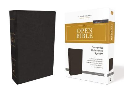 KJV Open Bible Black Leathersoft