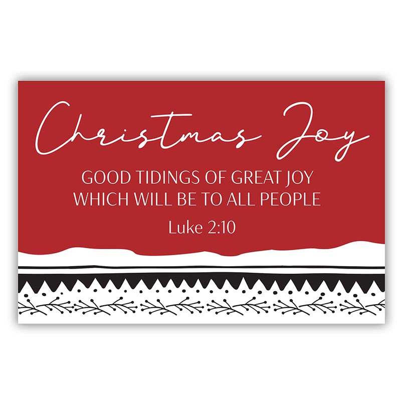 PIO Christmas Joy Red (Pk25)