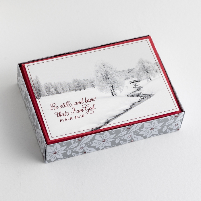 GC: Christmas Boxed Be Still & Know (Light Blue)