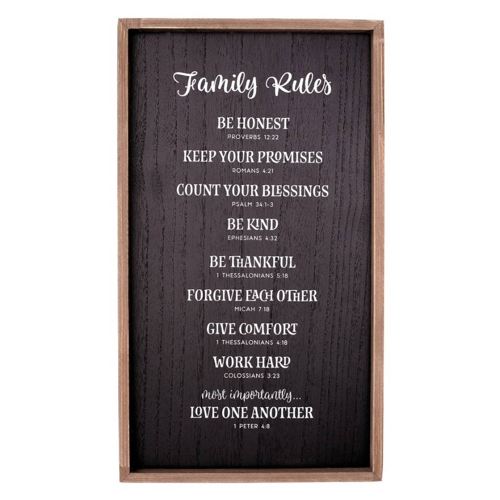Wall Plaque Family Rules
