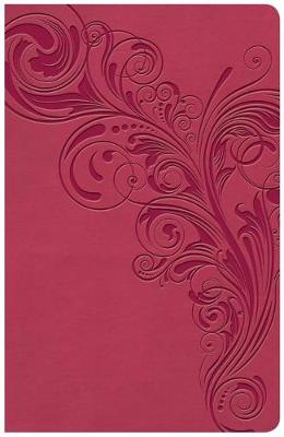 KJV Large Print Personal Size Ref Bible Indexed Pink I/L