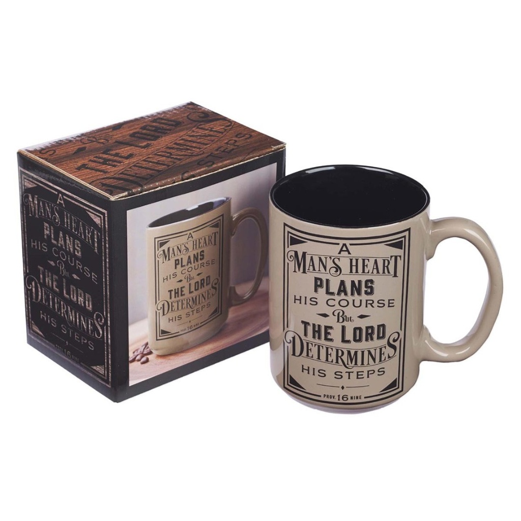 Mug Man's Heart Brown
