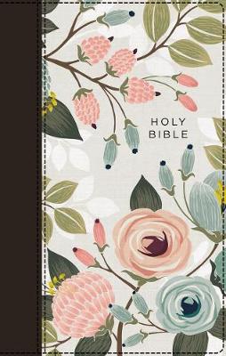 NIV Thinline Bible Red Letter Floral H/C