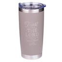 Tumbler Trust in the Lord Taupe Stainless Steel