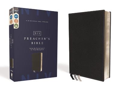 NIV Preacher's Bible Verse-By-Verse Format Black I/L