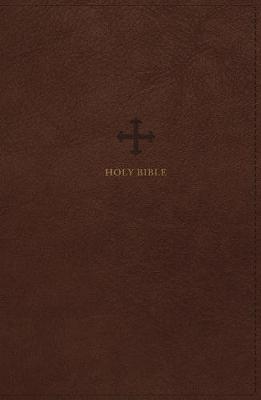 NRSV Catholic Bible Large Print Brown Leathersoft