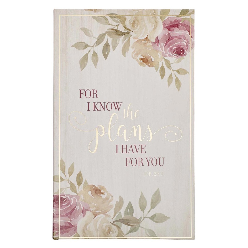 Journal For I Know The Plans Floral Flexcover