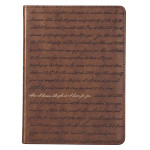 Journal I Know The Plans Brown Luxleather