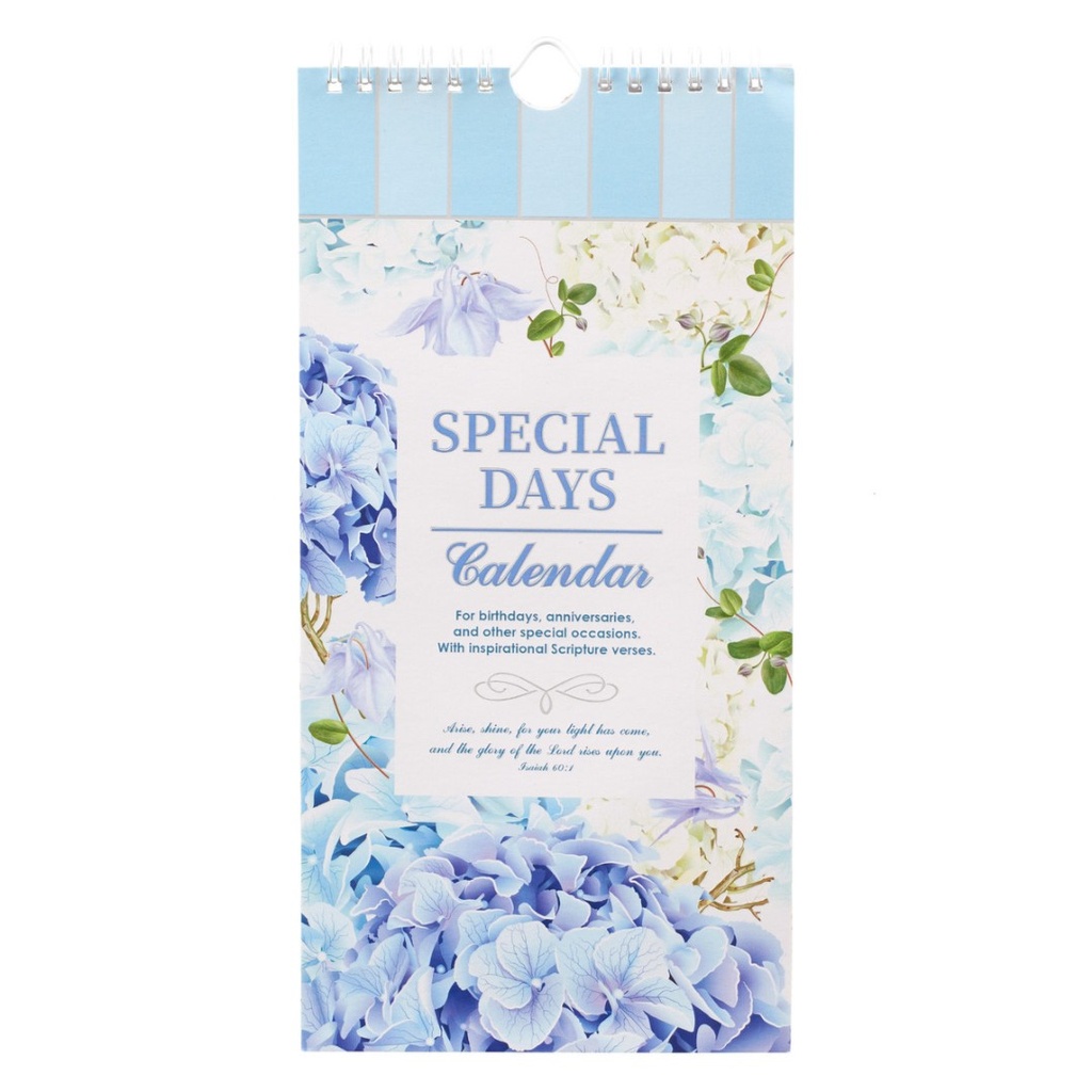 Special Days Calendar Arise Shine