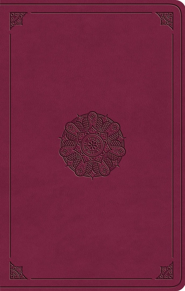 ESV Premium Gift Bible Raspberry Emblem Design I/L