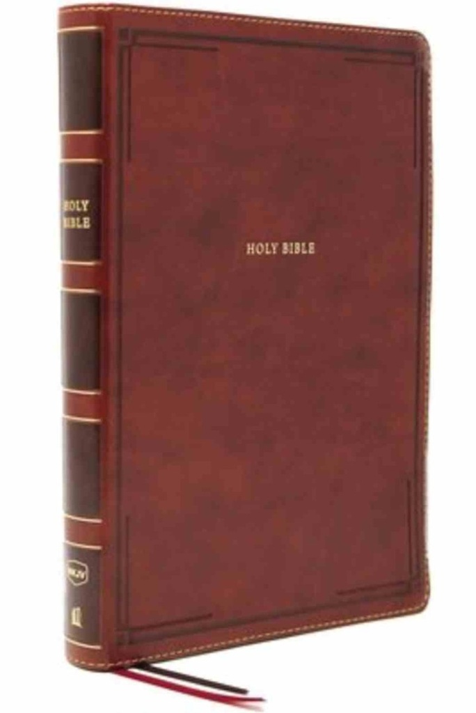 NKJV Thinline Bible Giant Print Indexed Brown I/L