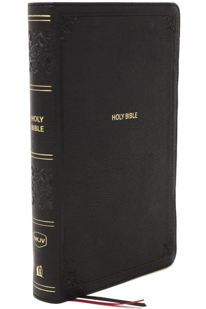 NKJV End-Of-Verse Ref Bible Pers Size L/P Index Black