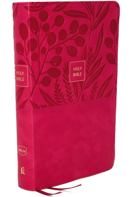 NKJV End-Of-Verse Ref Bible Pers Size L/P Index Pink