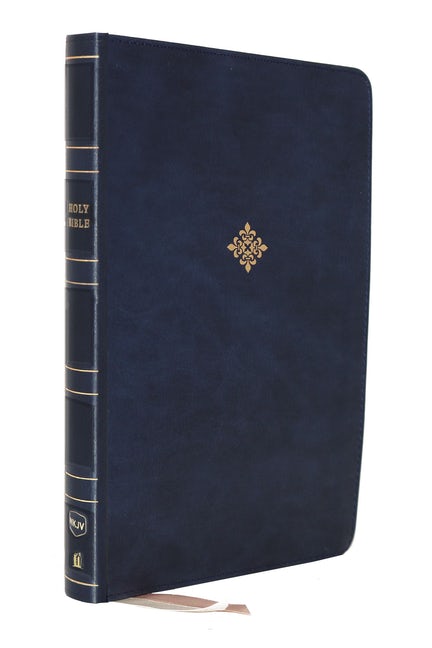 NKJV Thinline Reference Bible Large Print Blue I/L