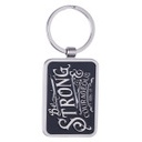 Keyring in Tin Be Strong & Courageous