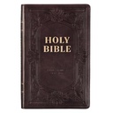 KJV Deluxe Gift Brown Luxleather Indexed