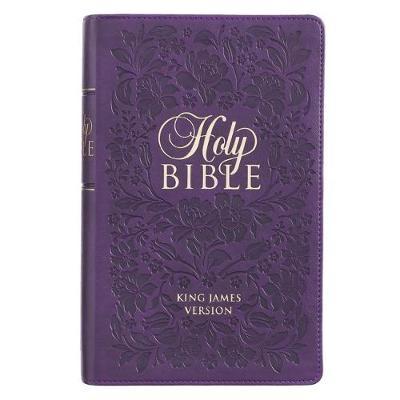 KJV Giant Print Purple Luxleather Indexed