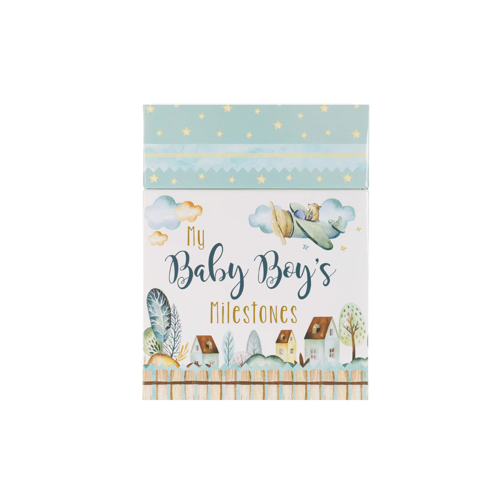 My Baby Boy's Milestones Blue Boxed