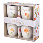 Mug Set Grateful Floral 4/Set