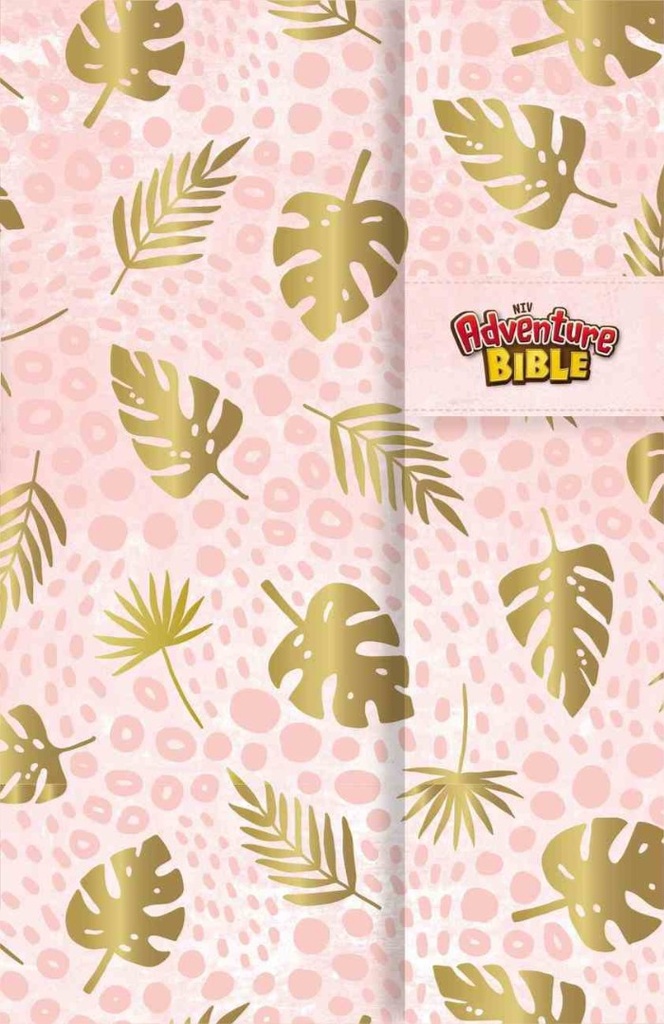 NIV Adventure Bible w Magnetic Closure Pink/Gold H/C