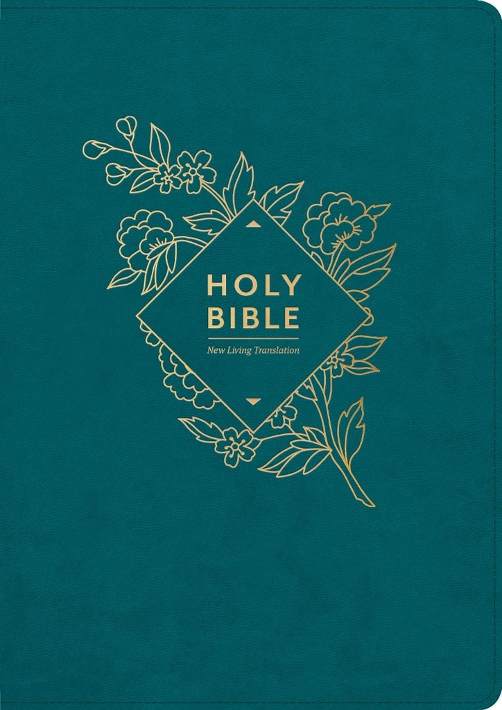 NLT Giant Print Holy Bible Teal Blue I/L