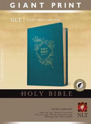 NLT Holy Bible Giant Print Teal Blue Indexed I/L