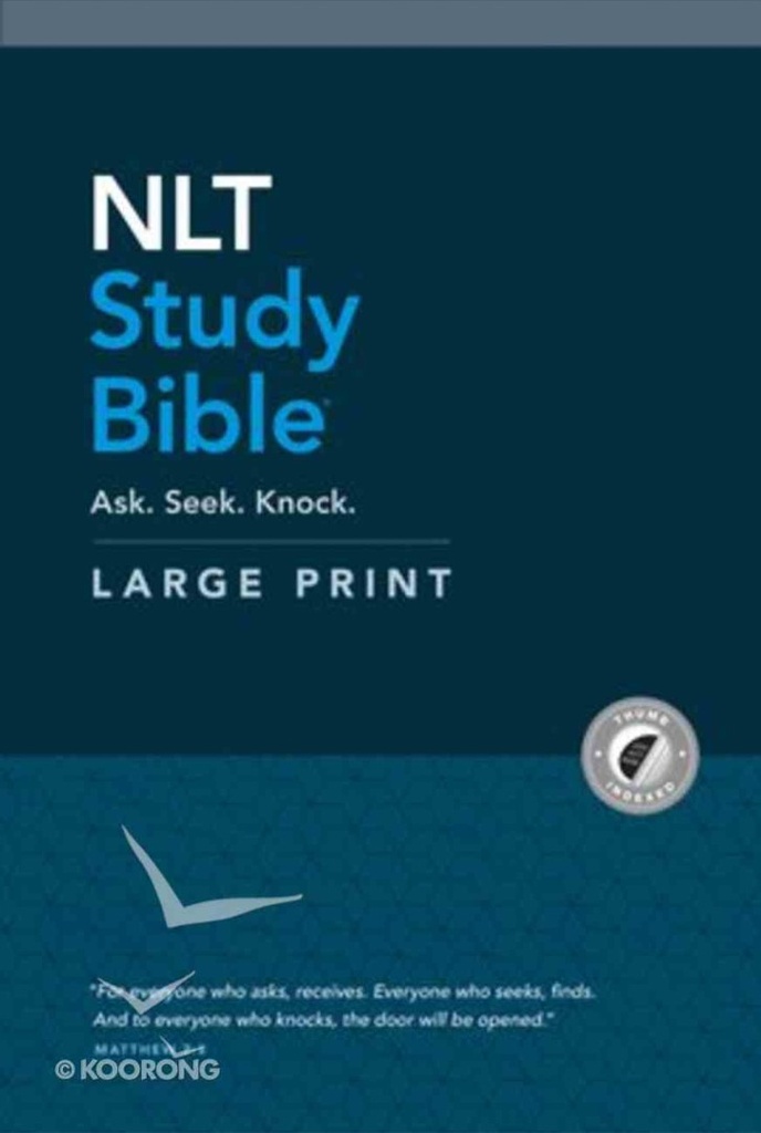 NLT Study Bible Large Print Indexed H/C