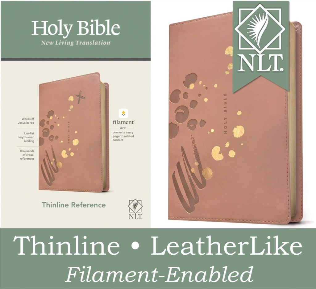 NLT Thinline Ref Bible Filament Enabled Pink I/L