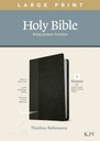 KJV Large Print Thinline Ref Bible Filament Enabled Black
