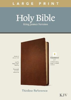 KJV Large Print Thinline Ref Bible Filament Enabled Brown