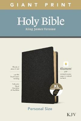 KJV Personal Size Giant Print Filament Black Indexed
