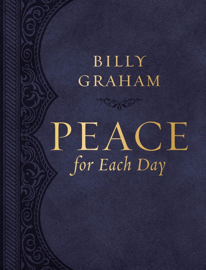 Peace For Each Day Large Print Navy Blue I/L