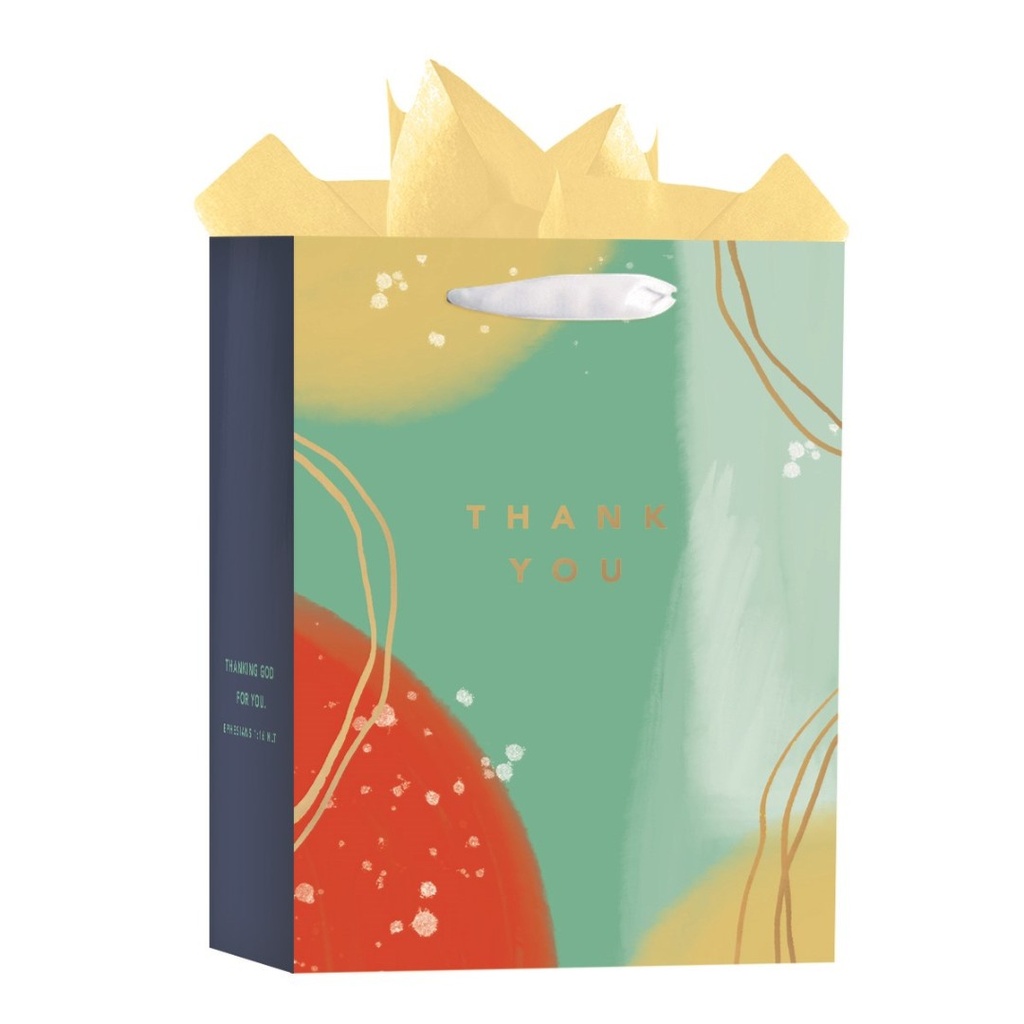 Gift Bag Large Thank You Gold Foil