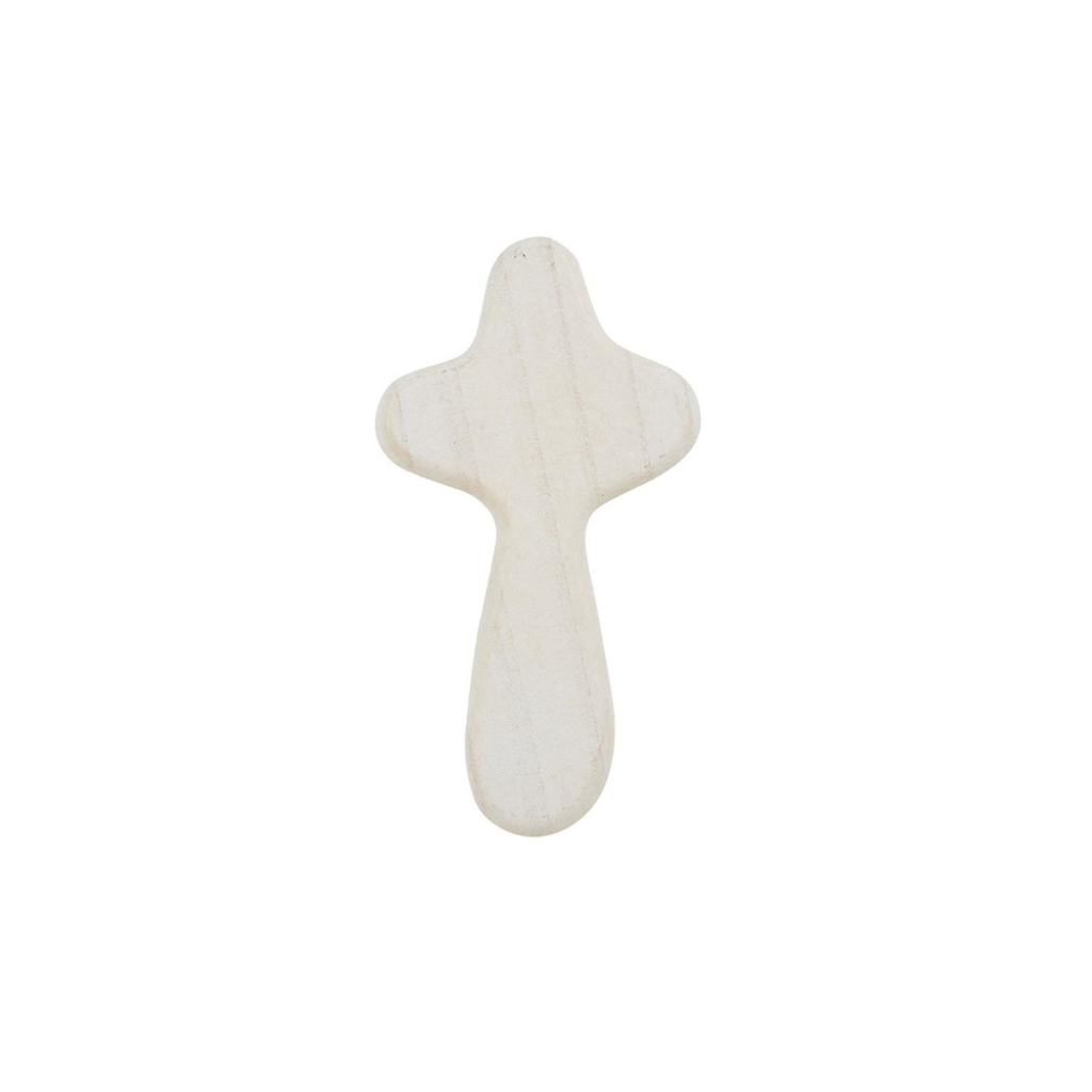 Cross Hand Held White