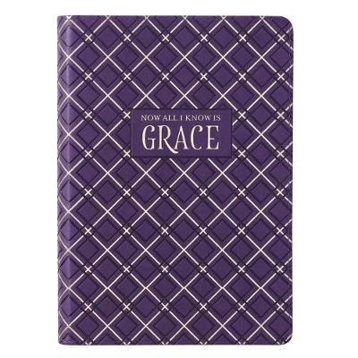 Journal Grace Purple/Gold Classic w/Zip Luxleather