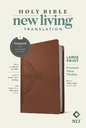 NLT Bible Large Print Premium Value Thinline Filament Brown