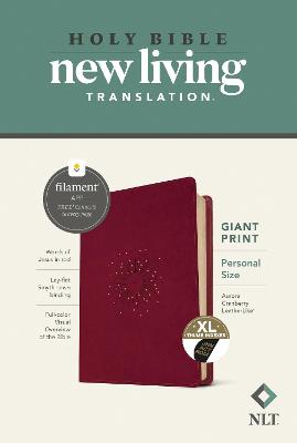 NLT Personal-Size Giant-Print Bible Filament Red Inde