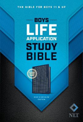 NLT Boys Life Application Study Bible Blue/Neon/Glow