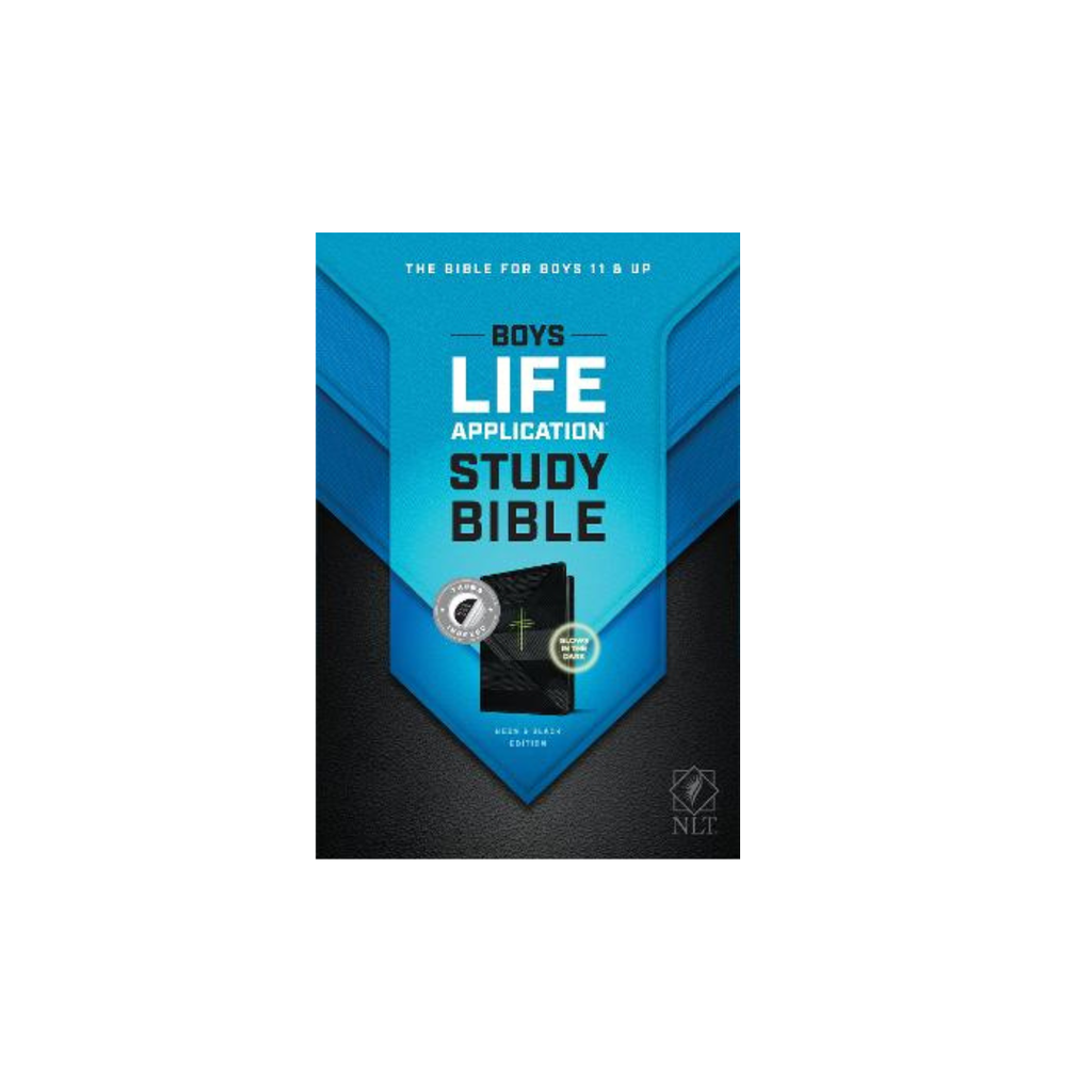 NLT Boys Life Application Bible Neon/Black Indexed