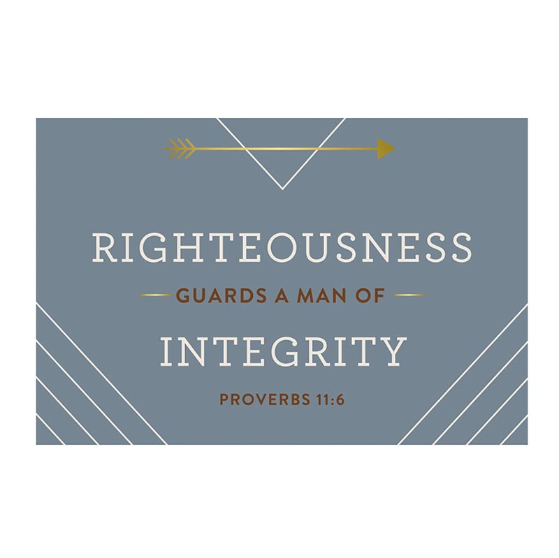 PIO Righteousness Guards A Man Proverbs 11:6 (25Pk)