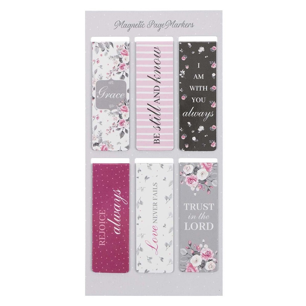 Pagemarker Magnetic Pink Roses