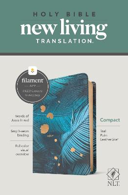 NLT Compact Bible Filament Enabled Teal Palm I/L