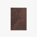 Journal Lord Is My Strength Lion Brown Luxleather