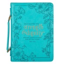 Bible Case Medium Strength & Dignity Teal