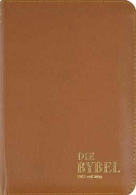 Afrikaans Bible 1983 Pkt Size Tan Bonded Leather Zipped