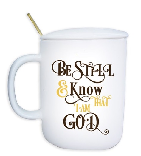 Mug Be Still & Know That I Am God White w/Cover