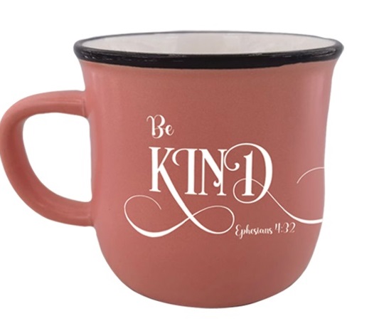 Mug Be Kind Ephesians 4:32 Red Ceramic