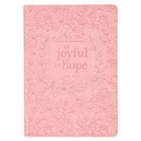 Journal Be Joyful In Hope Pink Luxleather
